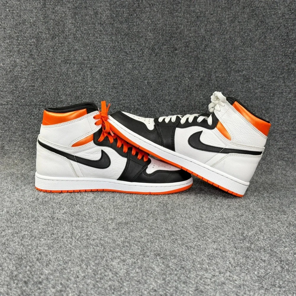Jordan 1 Retro High OG Shoes Men's 8‎ Electro Orange Retro Athletic Sneakers